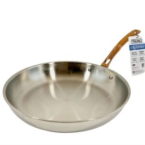 Viking 3-Ply Stainless 10" Fry Pan w/Copper Handle